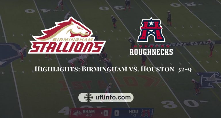 UFL Extended Highlights: Birmingham vs. Houston 32-9