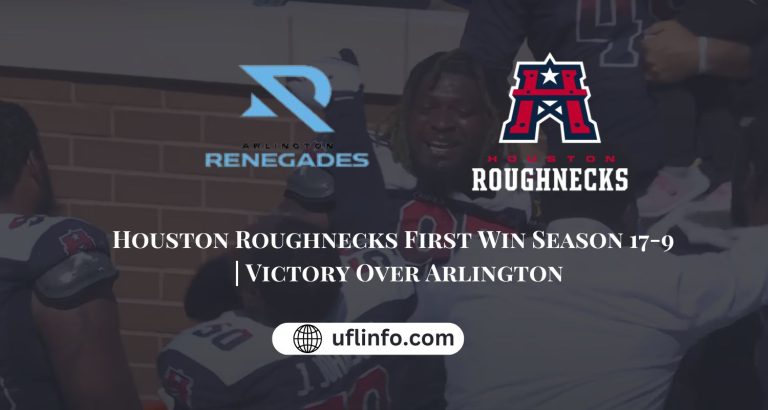 Houston Roughnecks First Win Season | Victory Over Arlington