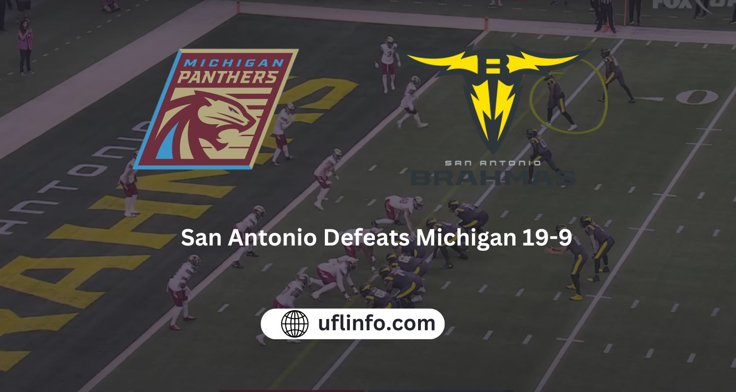 San Antonio Defeats Michigan 19-9