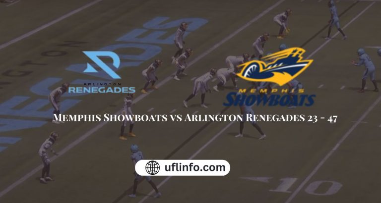 Memphis Showboats vs Arlington Renegades 23 - 47